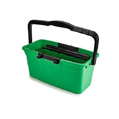 Ведро 28л в зеленом цвете (пластик, металл) / Bucket 28l