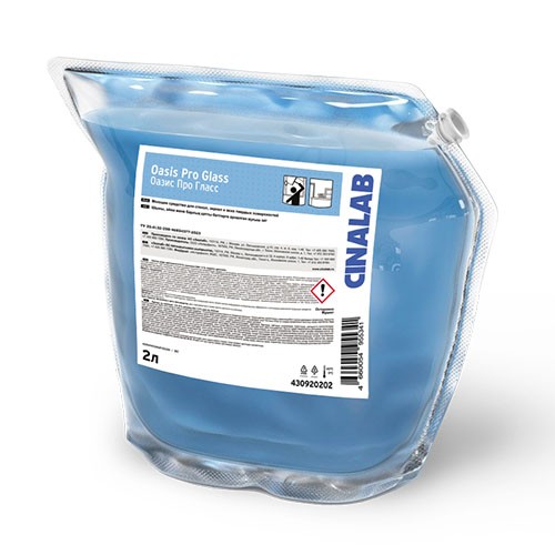 ECOLAB Средство моющее для стекол, зеркал и всех твердых поверхнос OASIS PRO GLASS, 2*2л