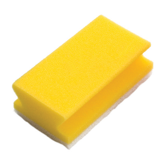 Губка мягкая TASKI Scourer NonAbrasive, 13x7,5 см, желтый