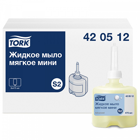 ТОРК Advanced жидкое мыло-крем мини 475 мл (однораз)