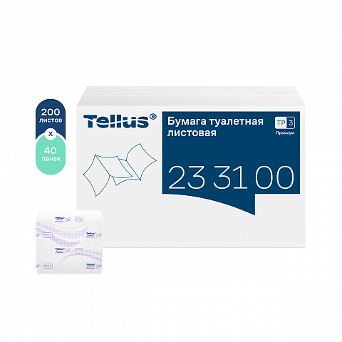 ТОРК Премиум листовая т/б, 2сл, 200 листов (40шт/кор)