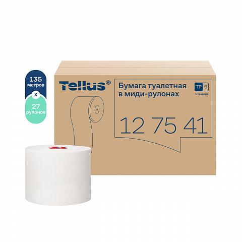 ТОРК Universal т/б компактных рулонах Т6, 1сл, 135 м (27шт/кор) Тellus
