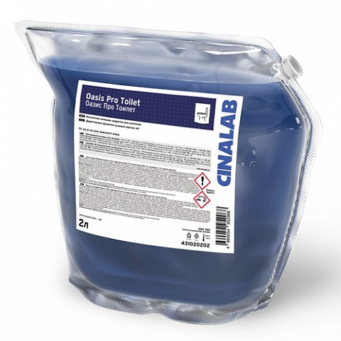 ECOLAB Средство кислотное моющее для унитазов OASIS PRO TOILET, 2*2л
