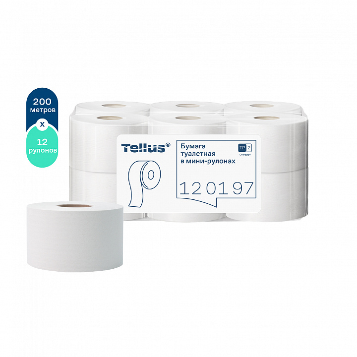 ТОРК (Tellus) Универсал т/б в мини рулонах 1сл, 200м Svet (12шт/кор)