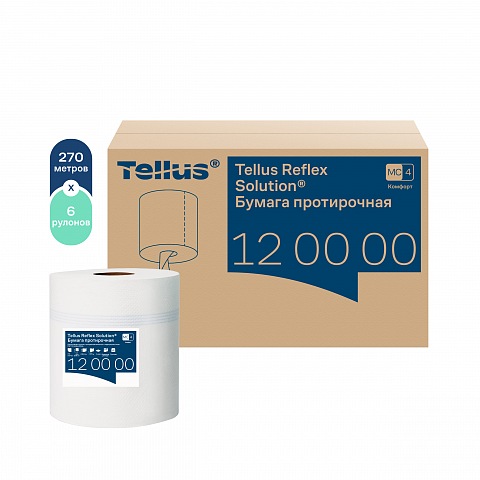 ТОРК Reflex протирочная бумага миди со втулкой 1сл, 270м, 771л (6шт/кор)